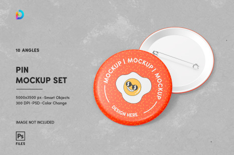 Pin Mockup Set