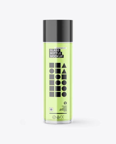 Glass Cosmetic Bottle Mockup