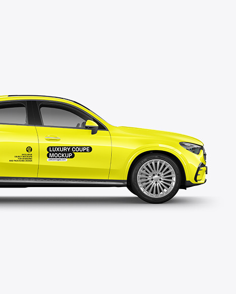 Luxury Coupe Mockup - Side View