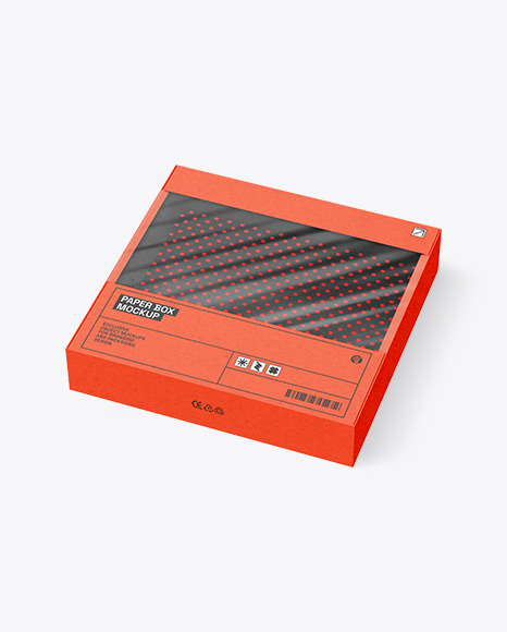Kraft Empty Packaging Box Mockup