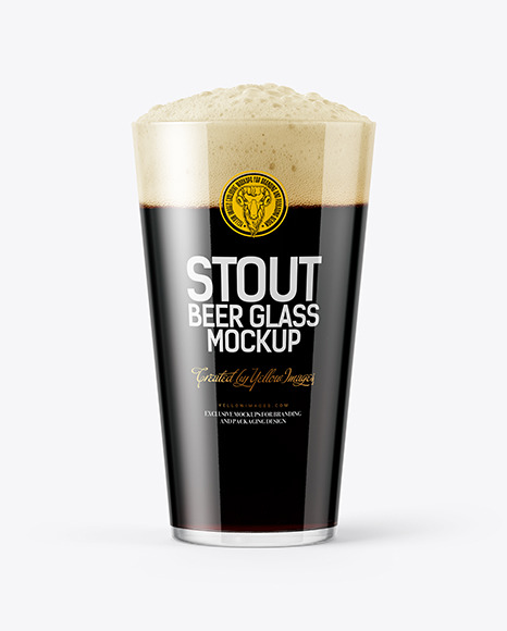 Stout Beer Glass Mockup