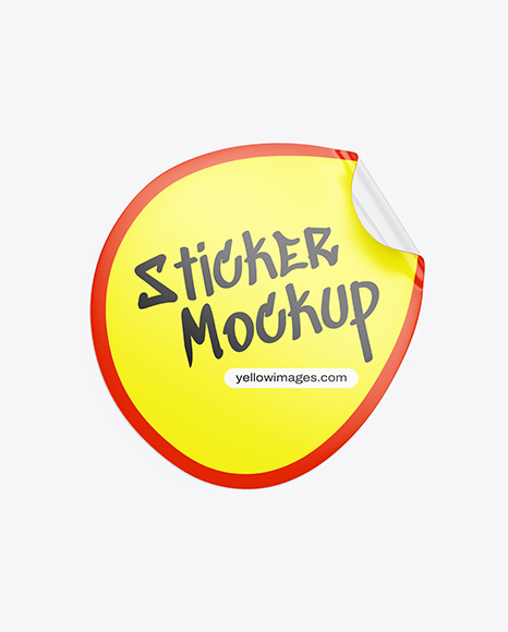 Teardrop sticker
