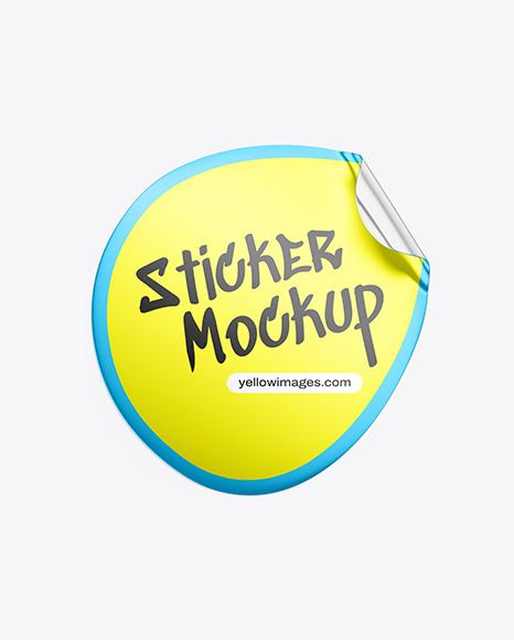 Teardrop sticker