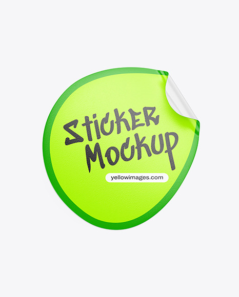 Teardrop sticker