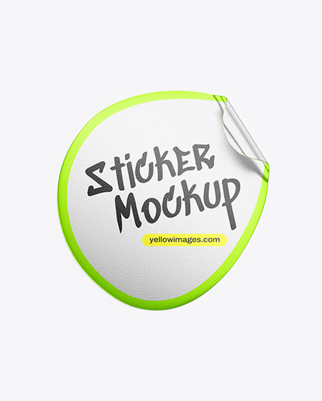Teardrop sticker