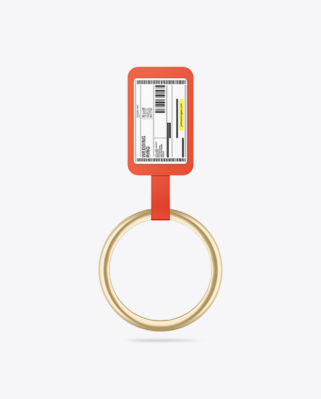 Wedding Ring with Label Mockup