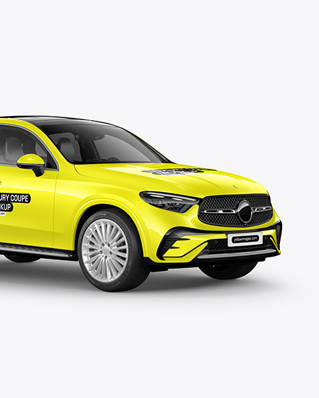 Luxury Coupe Mockup - Half Side View