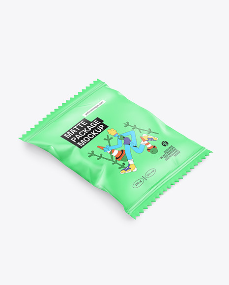 Matte Snack Package Mockup