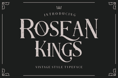 Rosean Kings Font