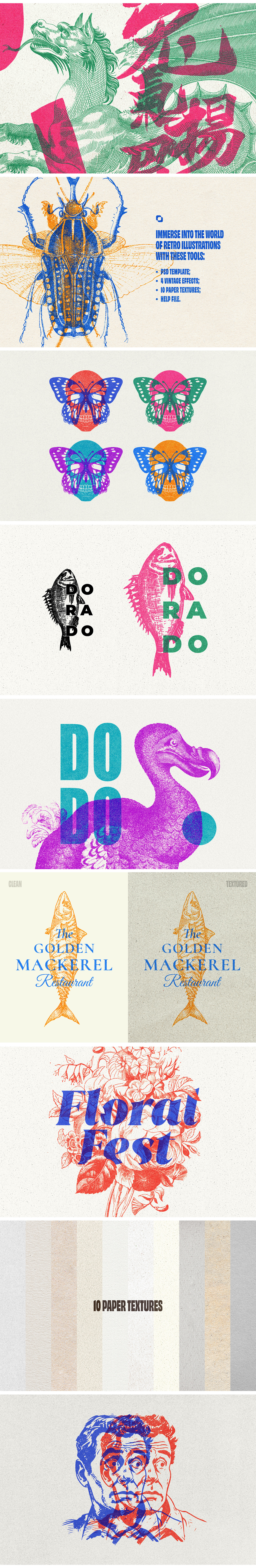 Old Master OverPrint Photoshop Effects