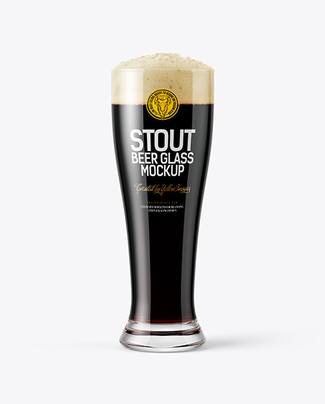 Stout Beer Glass Mockup