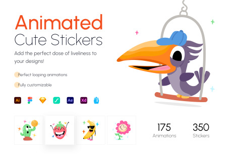 350 Cute Stickers