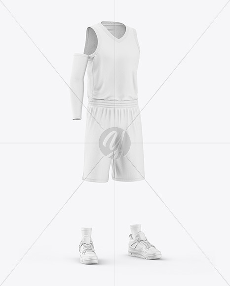 Basketball Kit Mockup - Half Side View