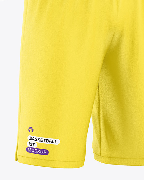 Basketball Kit Mockup - Half Side View