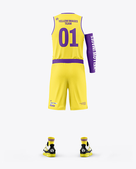 Basketball Kit Mockup - Back View