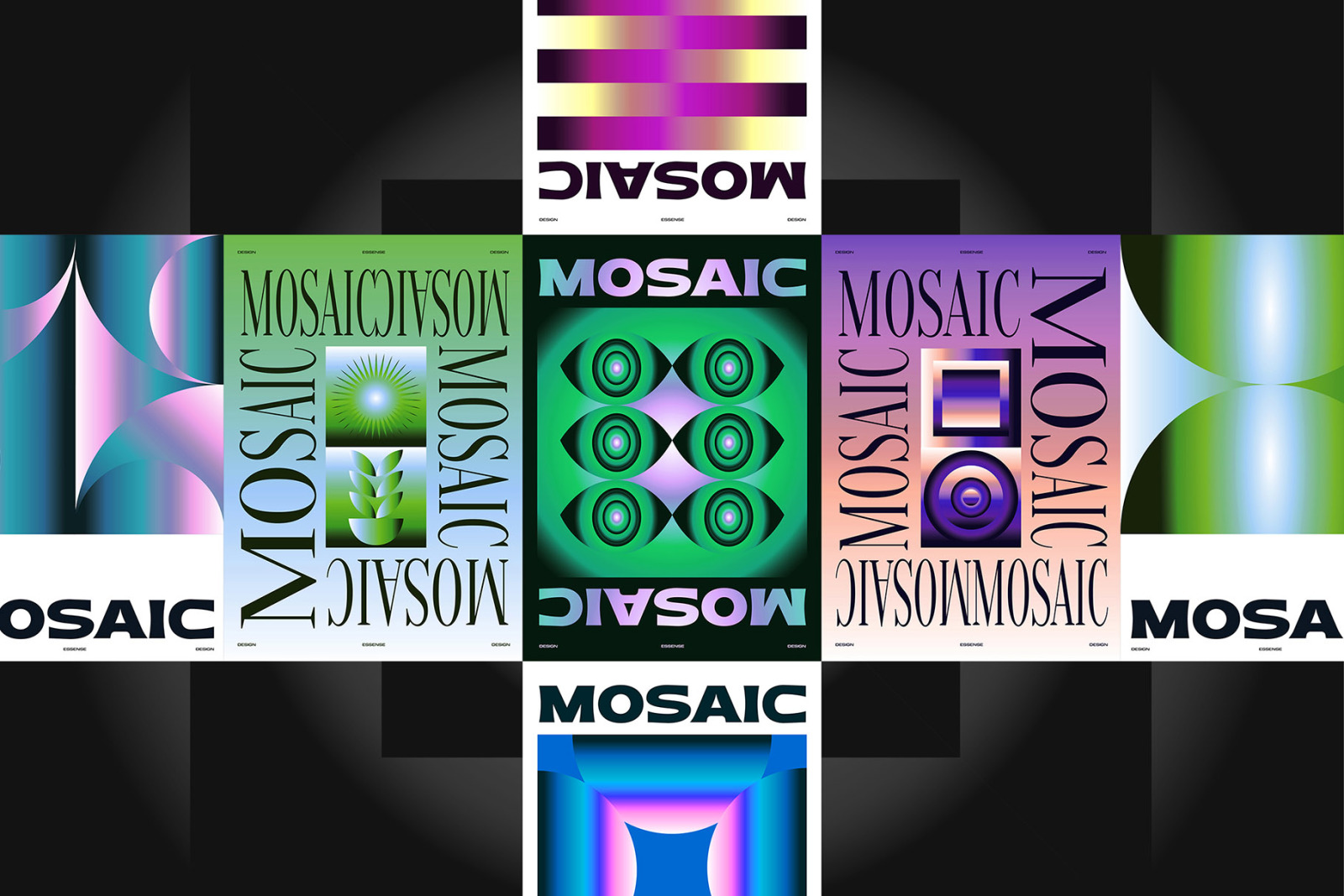 Gradient Geometric Mosaics