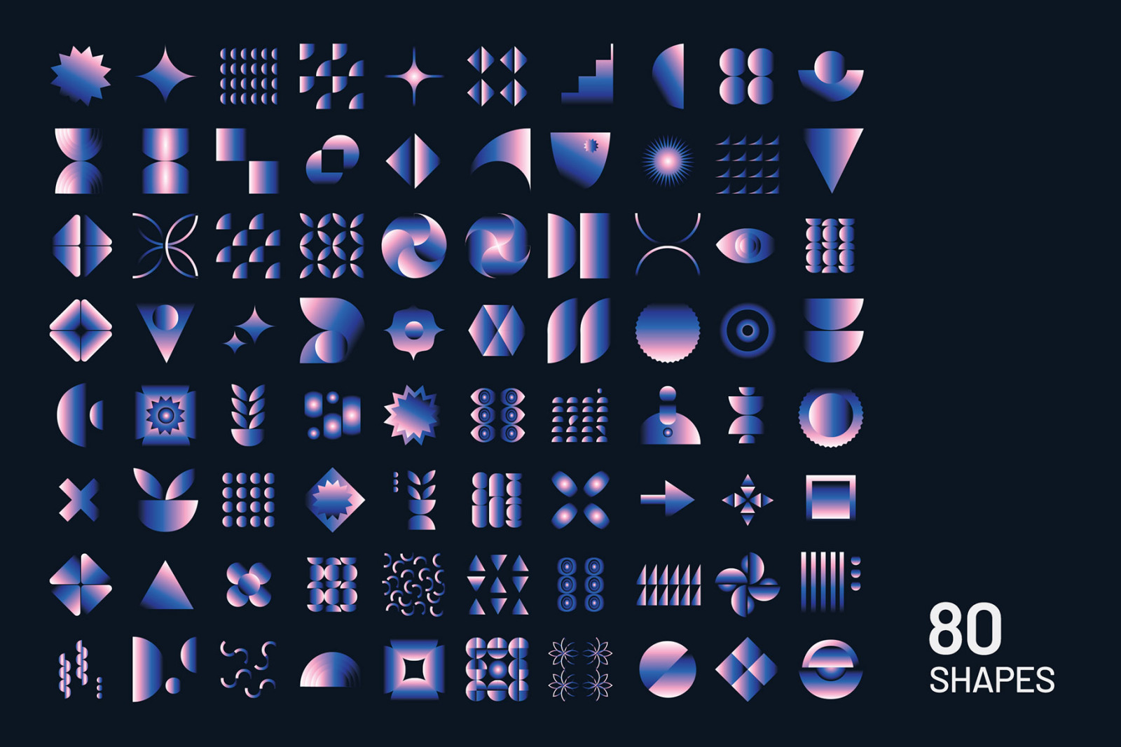 Gradient Geometric Mosaics