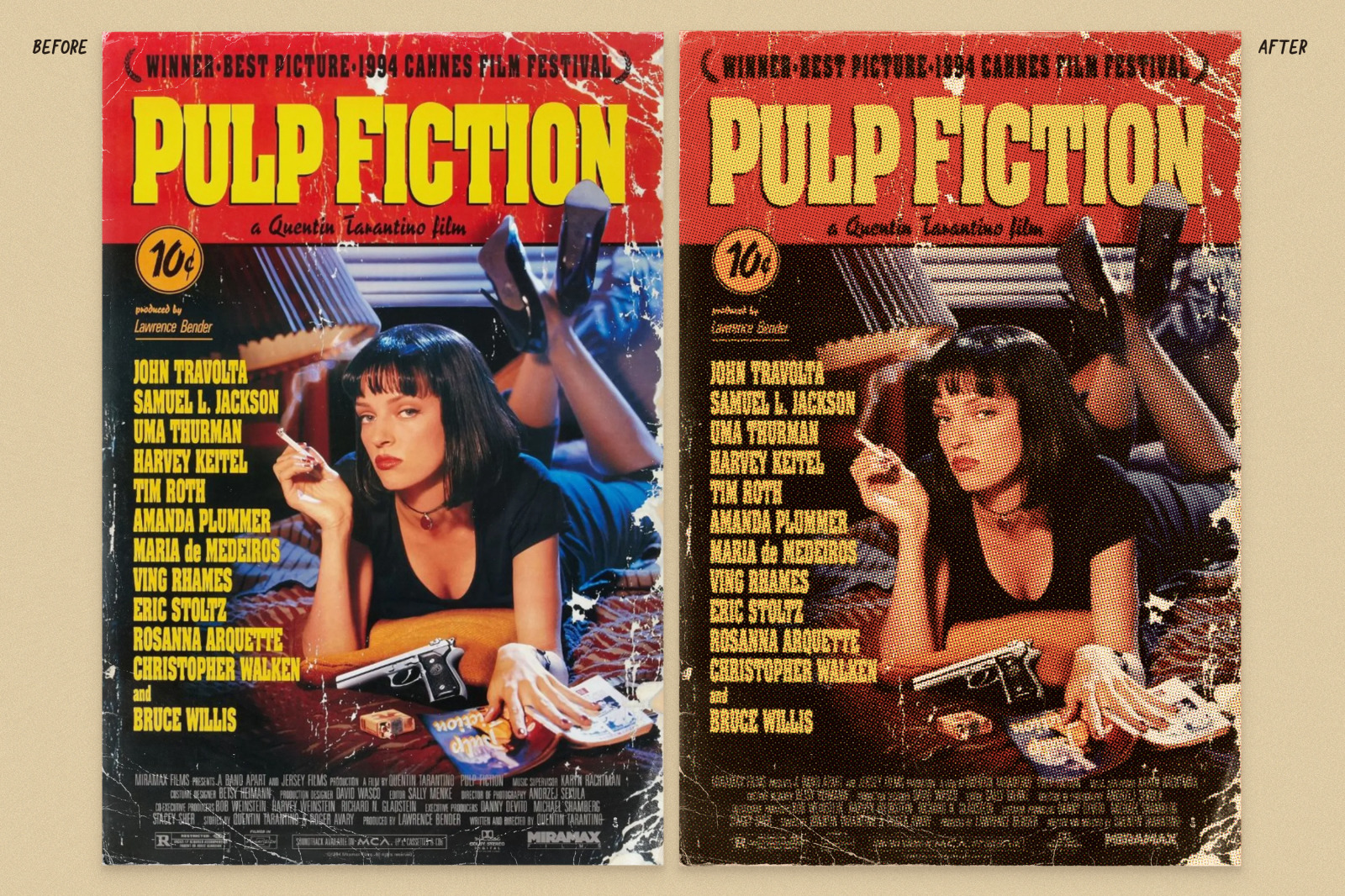 Offset Printing Simulator Photoshop Action