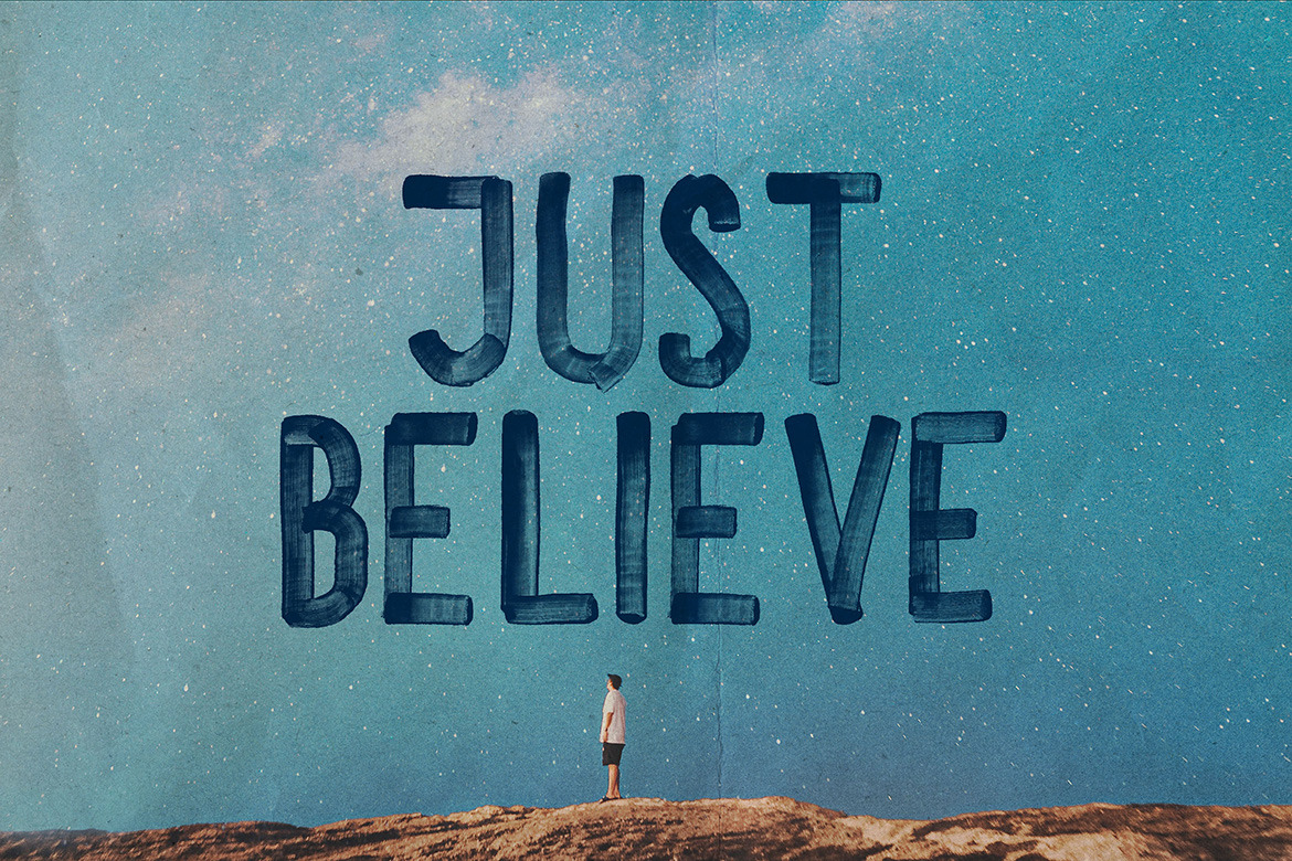 MrBrush SVG Brush Font on Yellow Images Creative Store