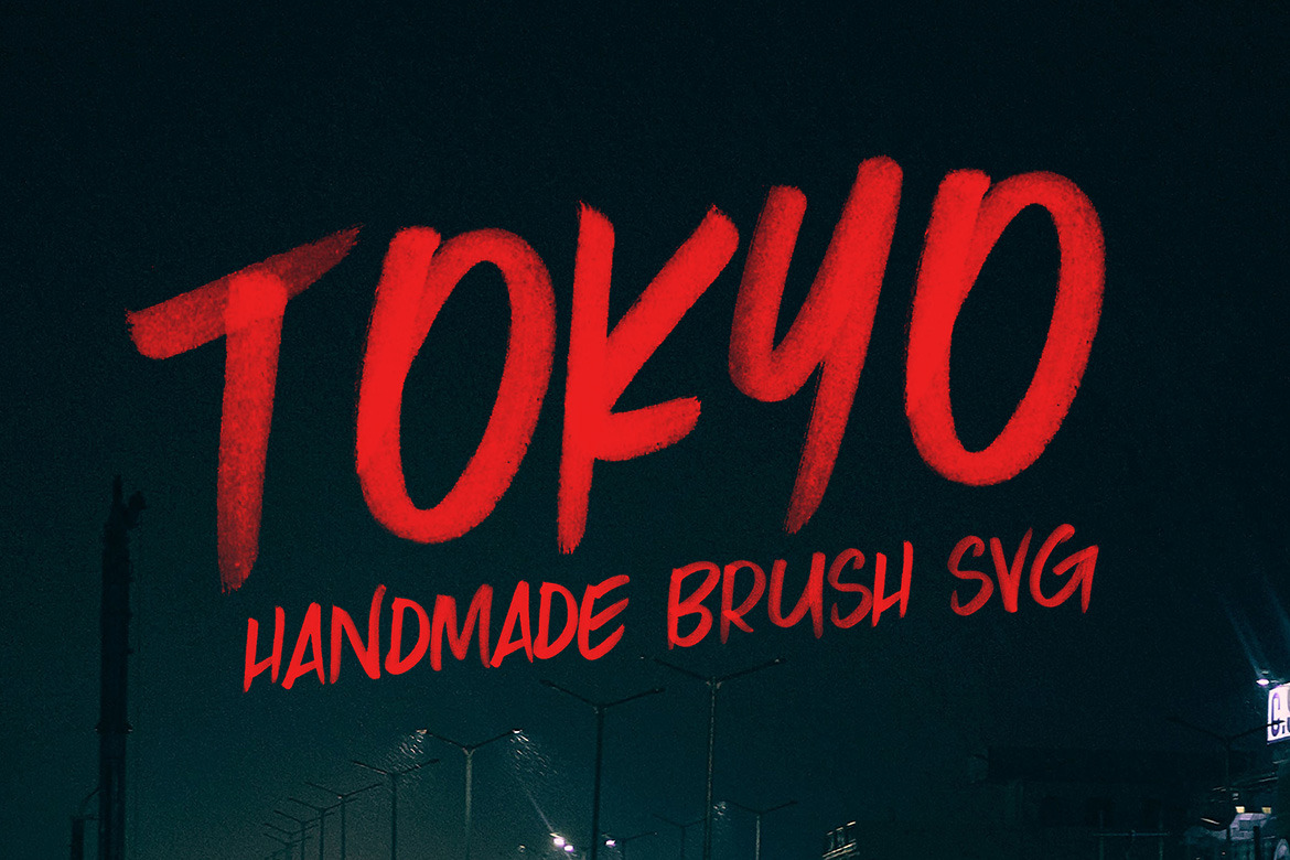 Tokyo SVG Brush Font