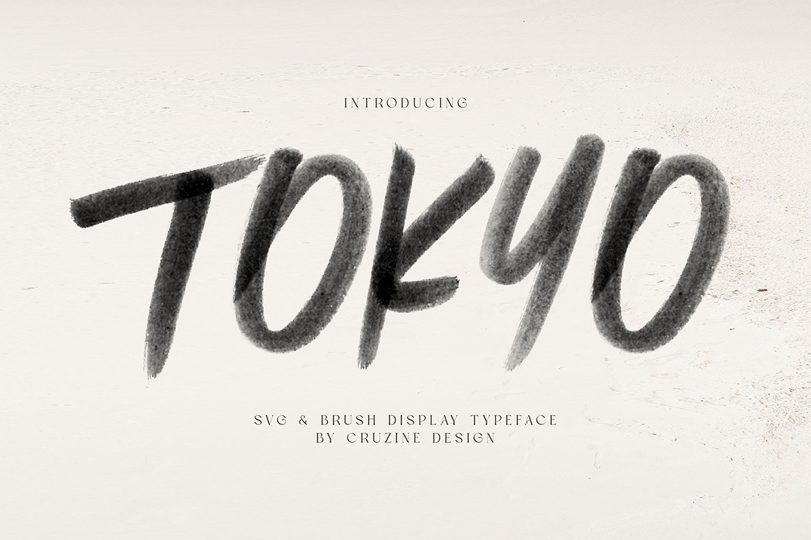 Tokyo SVG Brush Font