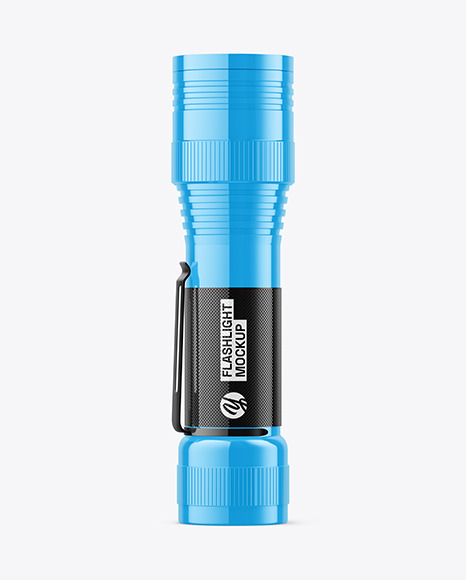 Glossy Flashlight Mockup