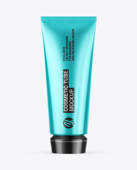 Metallic Cosmetic Tube Mockup