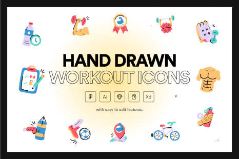 Hand Drawn Hospital Icons