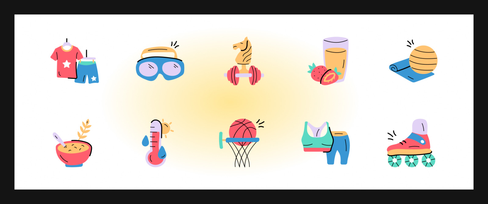 Hand Drawn Hospital Icons