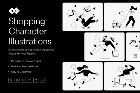 Shopping Character Set