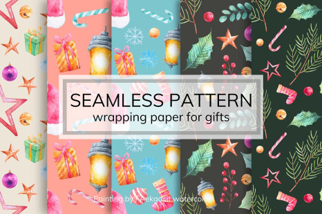 Seamless Pattern for Gift Wrapping Paper