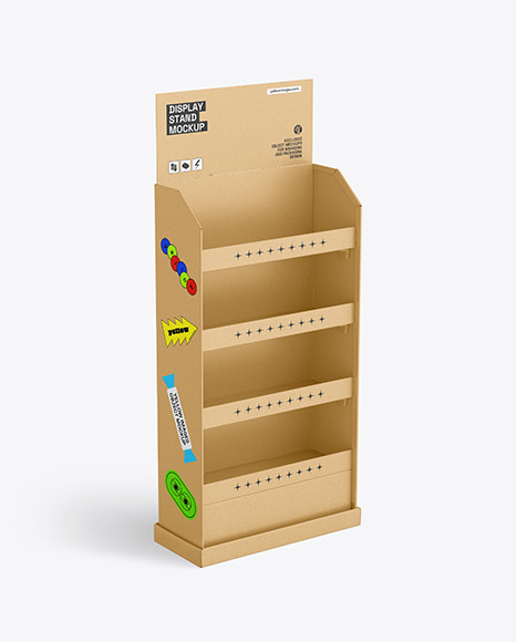 Kraft Paper Display Stand Mockup