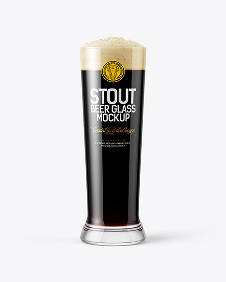 Stout Beer Glass Mockup