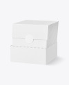 Cardboard Box with Envelopes Mockup