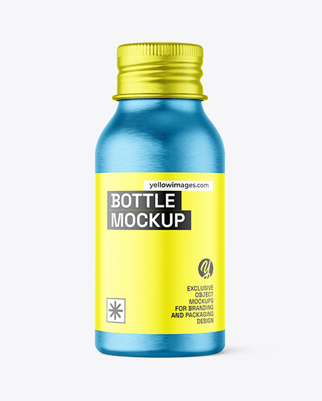 Metallic Bottle Mockup