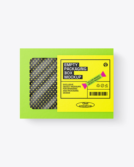 Empty Packaging Box Mockup