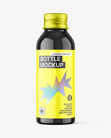 Glossy Bottle Mockup