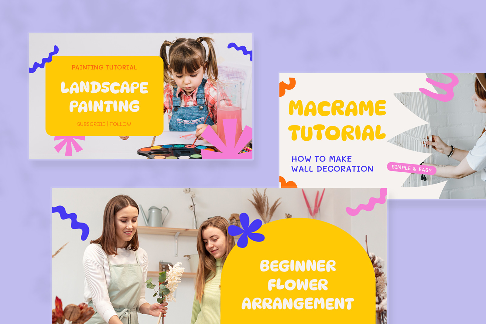 Colorful & Fun Creative Art & Craft Youtube Thumbnail