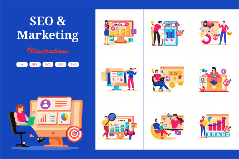 M715_SEO &amp; Marketing Illustration_Part 01
