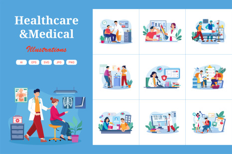 M716_Healthcare &amp; Medical Illustration_Part 01