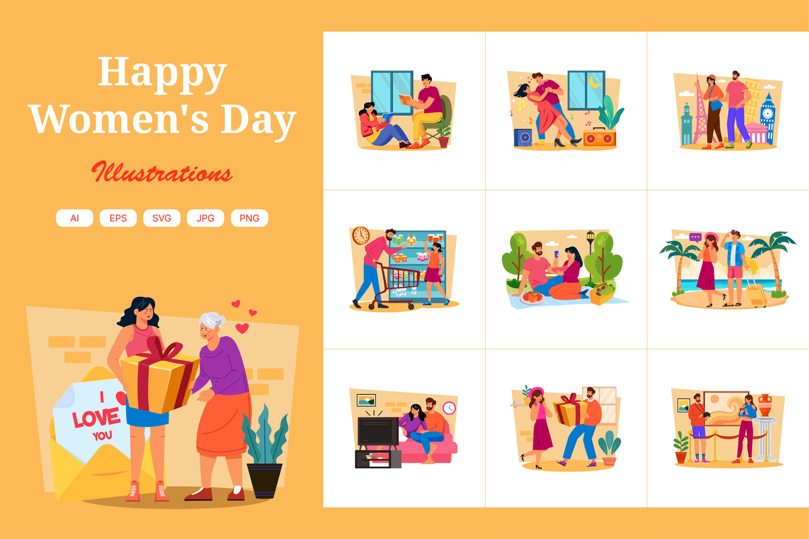 M717_Women's Day Illustration_Part 02 M717_Women's Day Illustration_Part 02