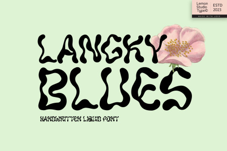 Langky Blues - Liquid Handwritten