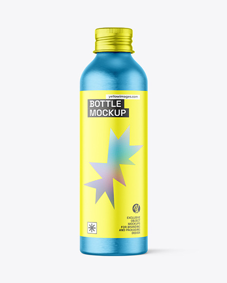Metallic Bottle Mockup