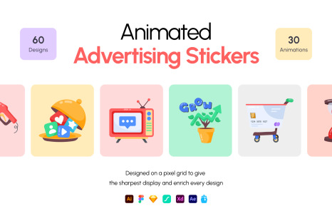 Animated Advertising Stickers