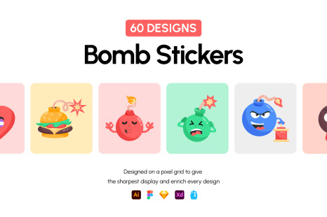 Bomb Sticker Set
