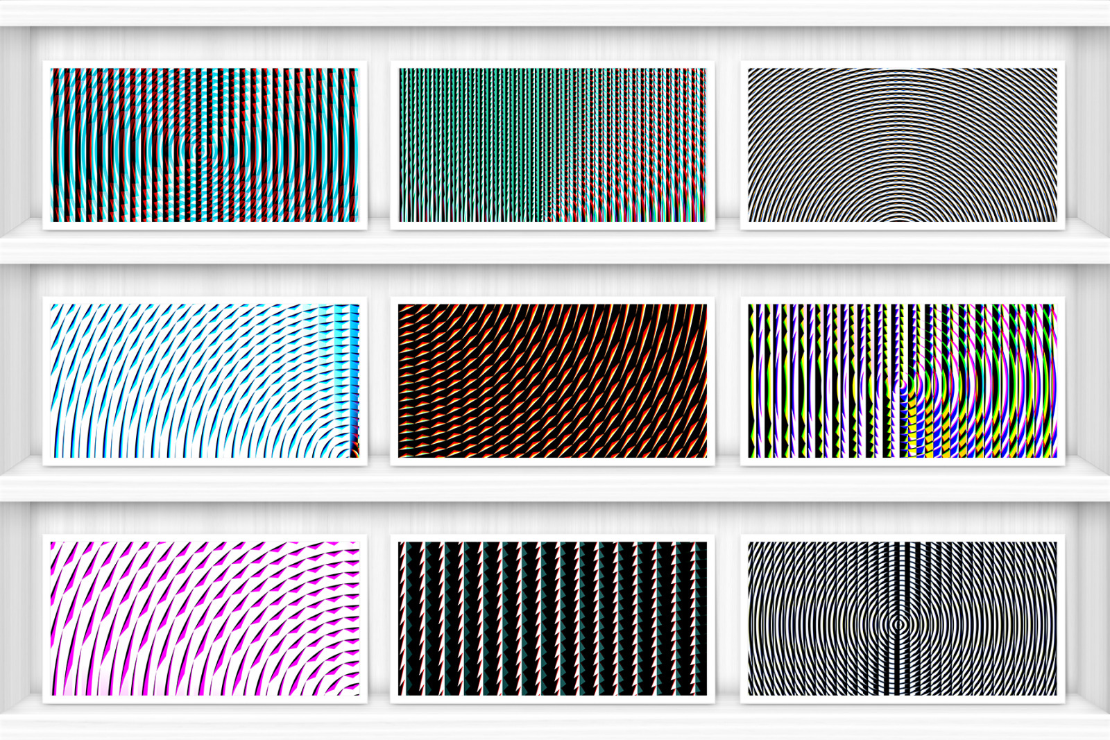 100 Fresnel Lens Spectrum Backgrounds