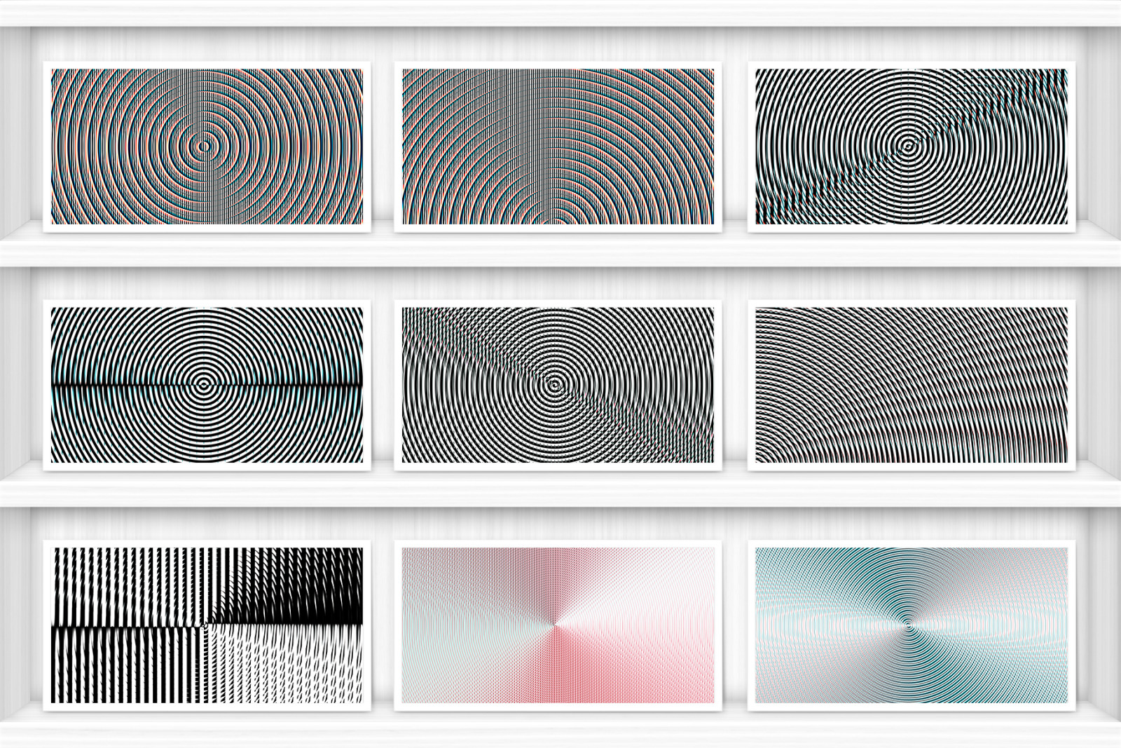 100 Fresnel Lens Spectrum Backgrounds