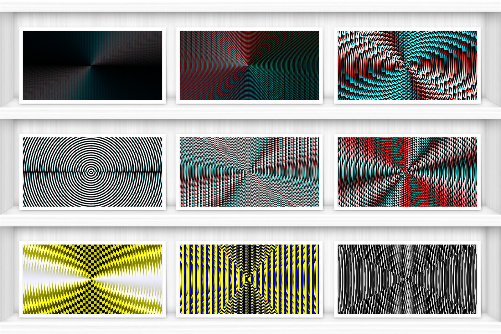 100 Fresnel Lens Spectrum Backgrounds
