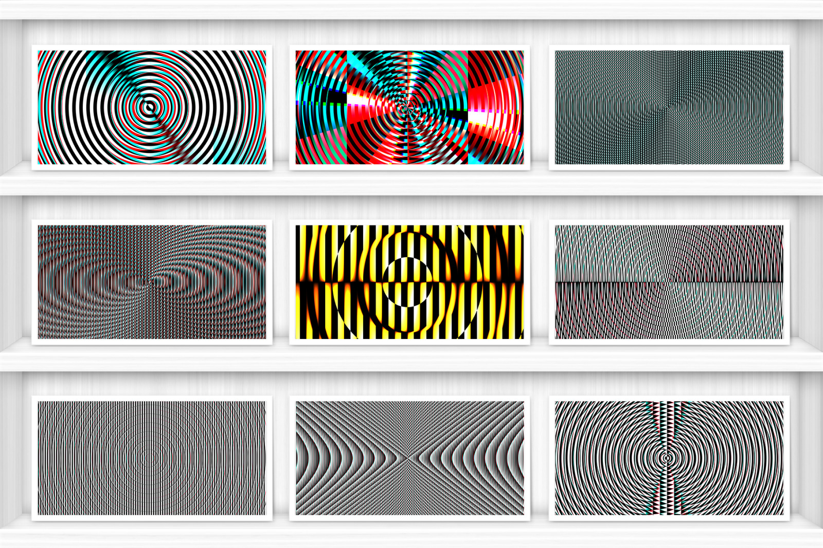 100 Fresnel Lens Spectrum Backgrounds