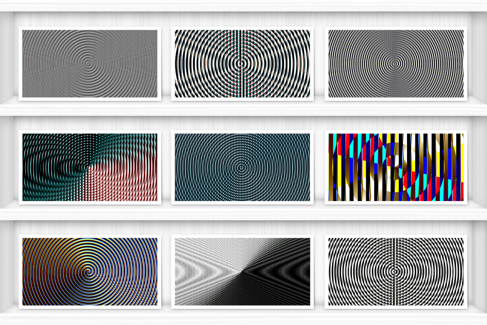 100 Fresnel Lens Spectrum Backgrounds